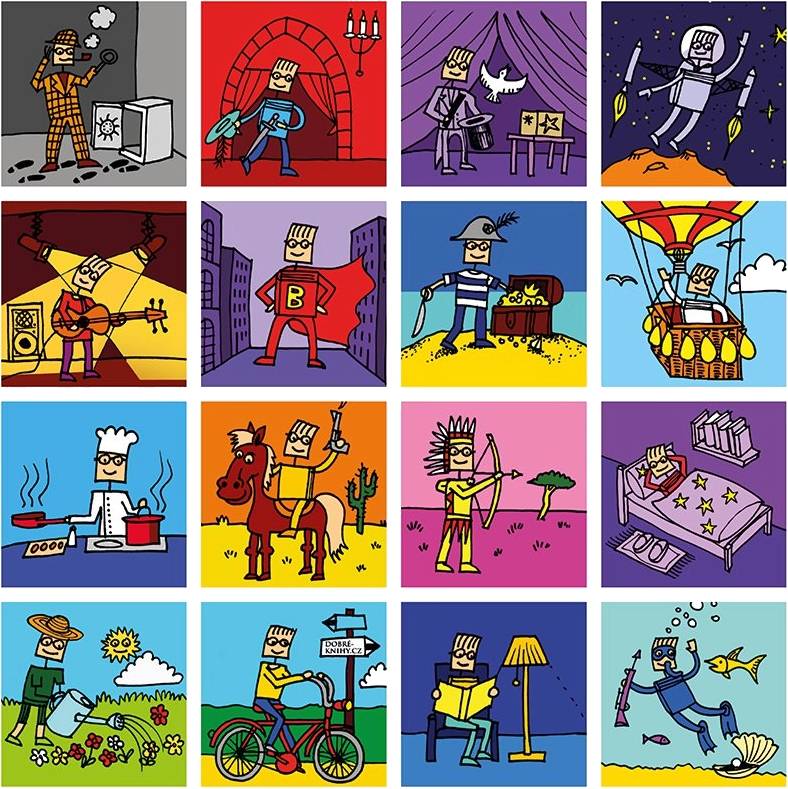 Pexeso s postavičkou Booky