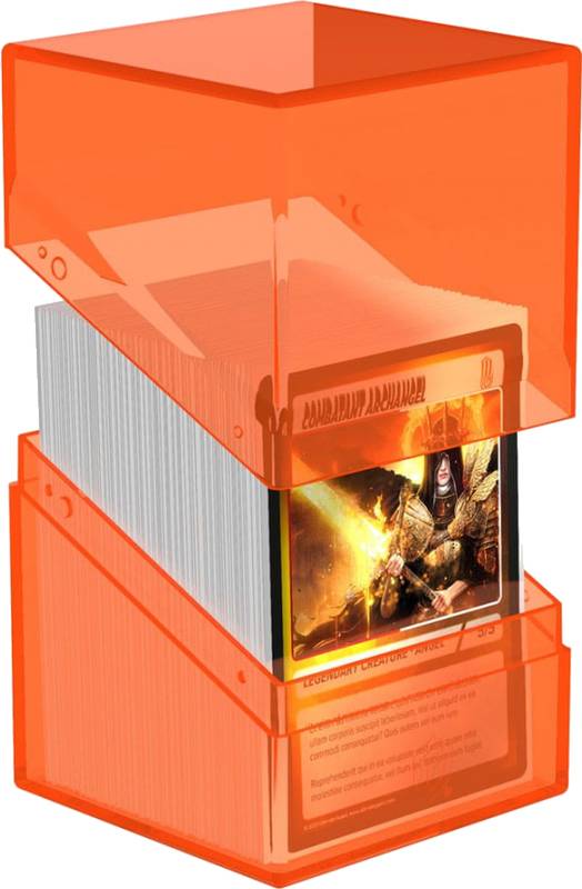 Krabička na karty Ultimate Guard - Boulder Deck Case Clear Poppy Topaz (100+)