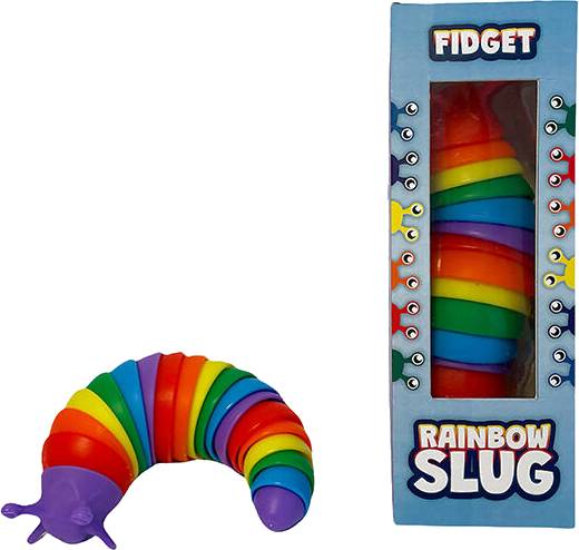Fidget toy - Duhový slimák
