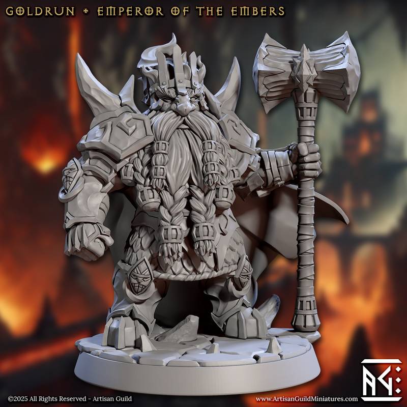 Trpaslíci - Goldrun, Emperor of the Embers Magmaforged Dwarves