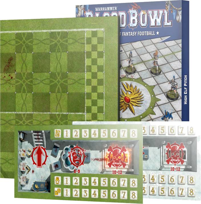 Blood Bowl - High Elves Double Sided Pitch & Dugouts
