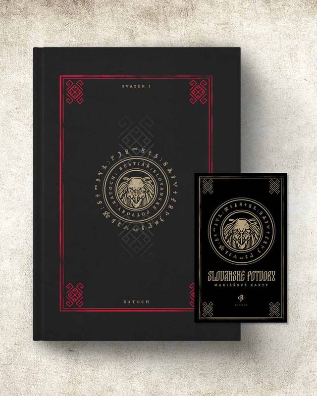 Slovanské potvory - kniha a karty