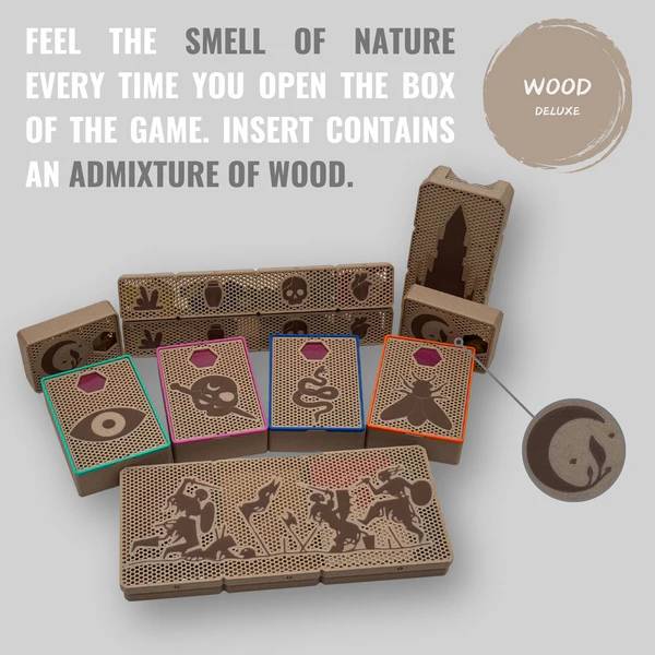 Koruna z popela - insert do deskové hry (85556) Varianta: Deluxe dřevo s plátěnými pytlíky NENÍ HRA! Insert: Crown of Ash