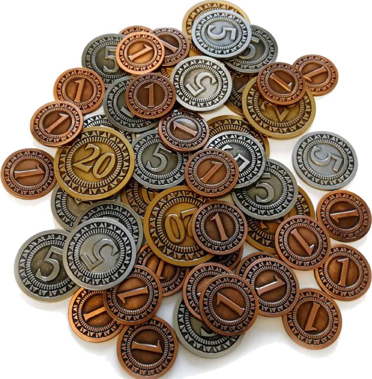 Sada univerzálních kovových mincí (50 ks)