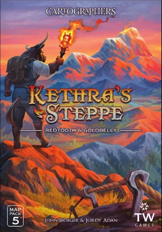 Cartographers Map Pack 5 - Kethra's Stepe: Redtooth and Goldbelly
