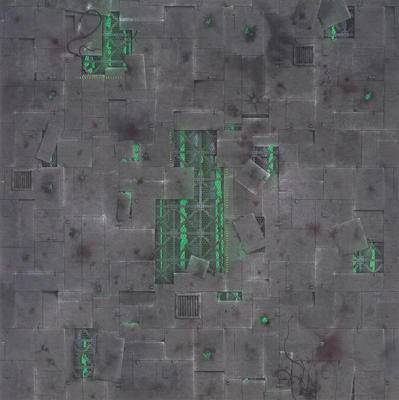 Herní podložka 4'x4' (122 x 122 cm) - různé motivy Barva: Chem Zone