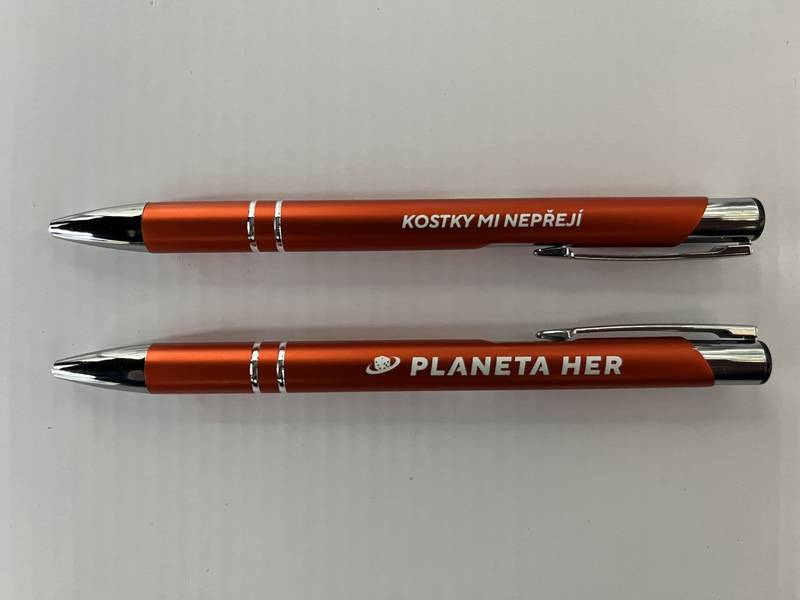 Propiska Planeta her - Kostky mi nepřejí - oranžová