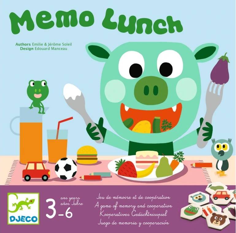 Memo Lunch - Zábavná hra na paměť pro děti