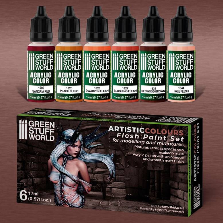 Green Stuff - Flesh Paint Set