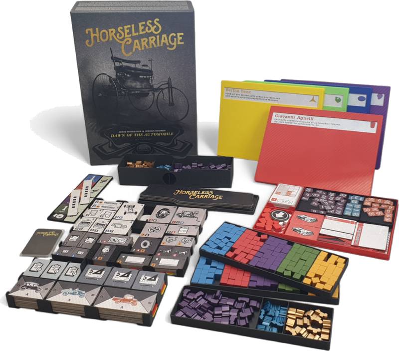 Horseless Carriage - insert pro hru Barva: Černá metalická, Barevné komponenty hráčů: Ano
