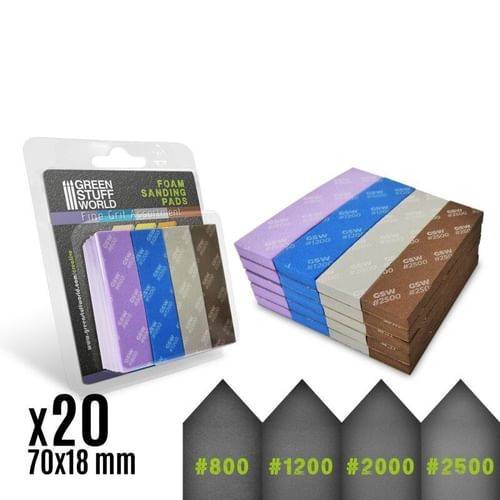 Pěnové pilníky - jemnější, 20 ks