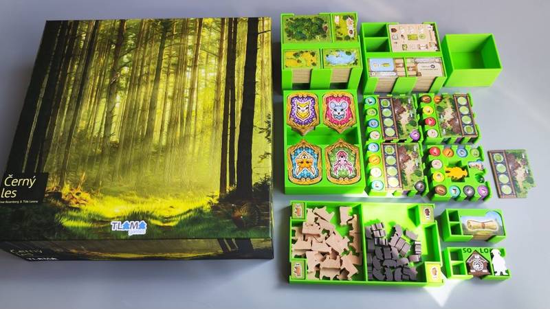 Inlay: Černý les (černý, 0016) NENÍ HRA! Insert pro hru Černý les