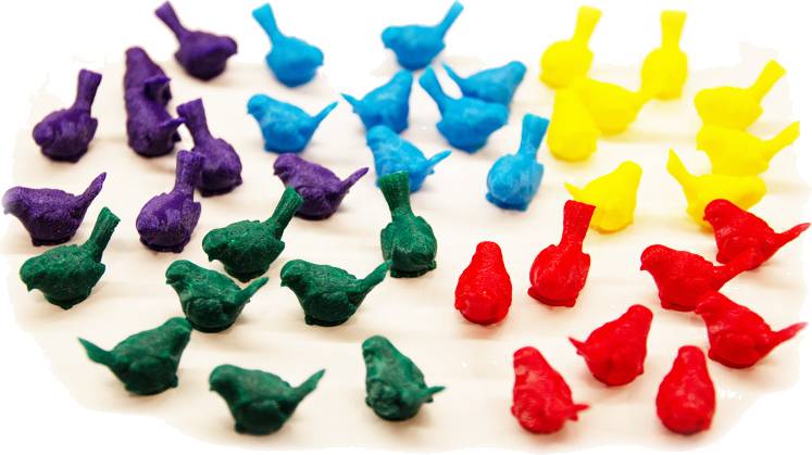 Na křídlech - sada ptáčků 40ks