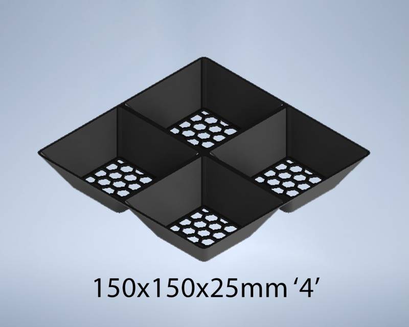 Univerzální misky po 1ks (černé) Varianta: Velká miska (4) 150x150x25 NENÍ HRA!