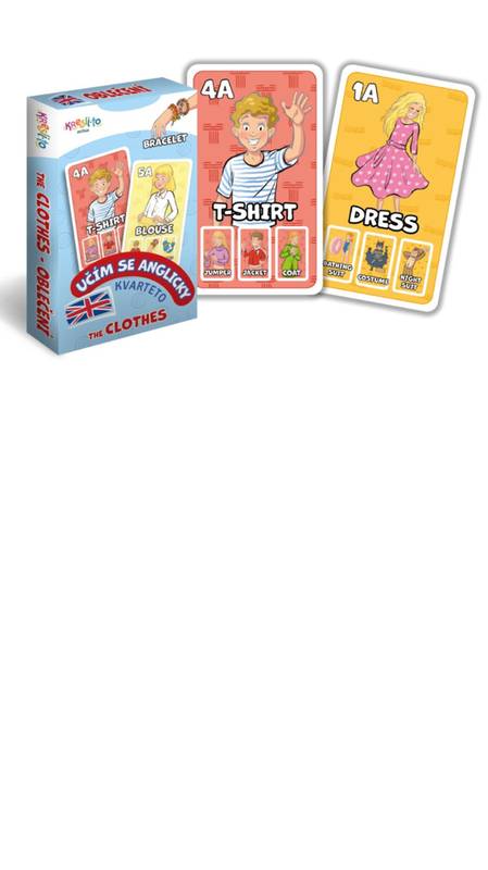 Karty - Kvarteto Učím se anglicky - The Clothes - Filip Škoda