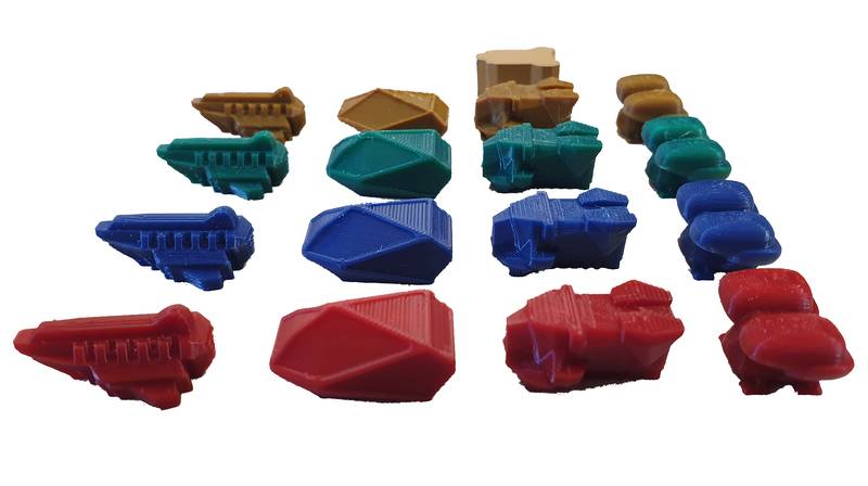 Bitevní lodě do hry Duna: Impérium - Zvýhodněný SET 8 kusů