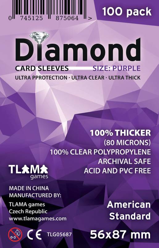 Obaly na karty Diamond Purple: American Standard (56x87 mm)