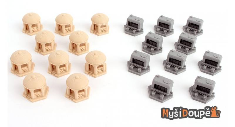 3D žetony altánky a kiosky - Archa Nova