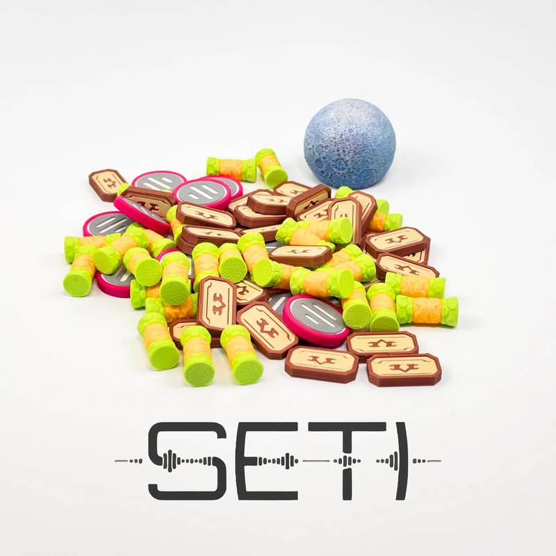 SETI: Pátrání po mimozemské inteligenci - vylepšené žetony Varianta: Malovaný měsíc