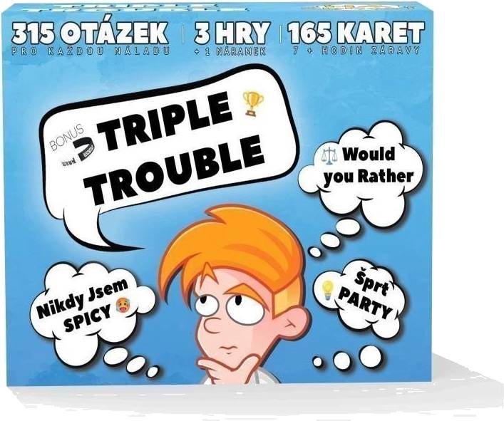 Triple Trouble PACK - Karetní párty set - David Batelka
