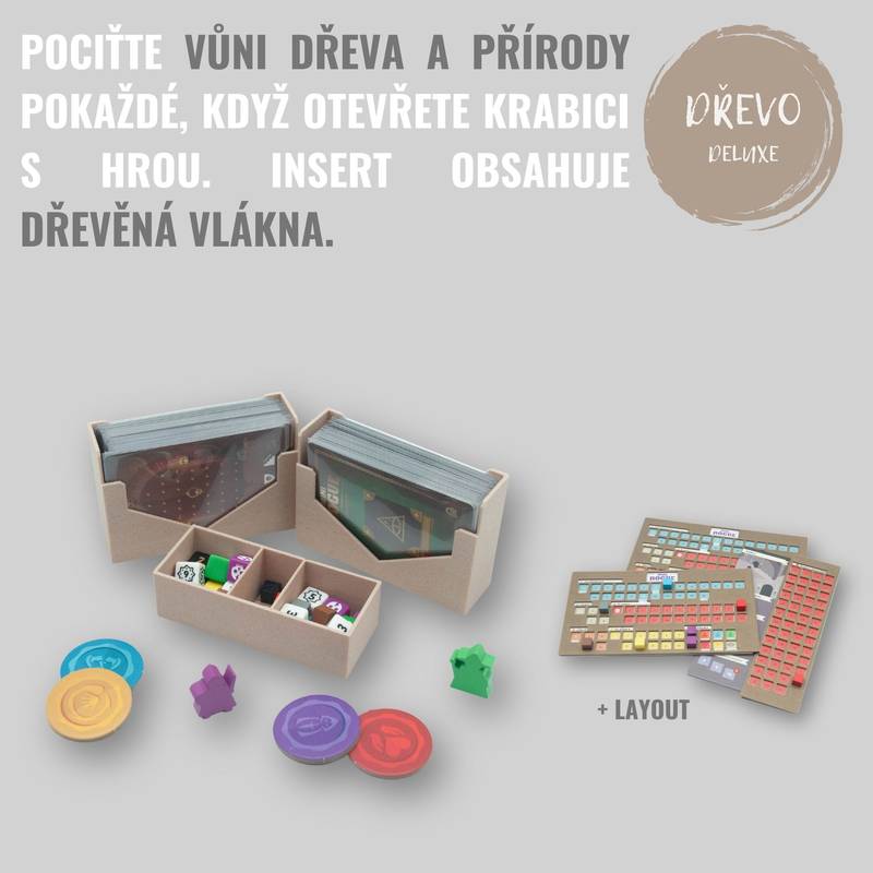 Mini Rogue - INSERT do hry (79373) Barva: Deluxe dřevo NENÍ HRA! Insert do deskové hry - Neobsahuje hru!