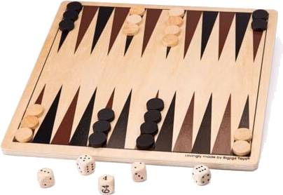 Dřevěný backgammon