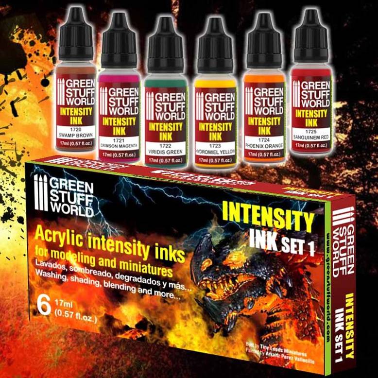 Green Stuff - Paint Set - Intesity Ink 1
