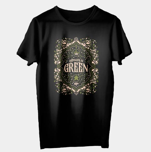 Tričko s herním motivem - Always Green - černé - Unisex S