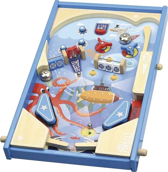 Dřevěný velký pinball