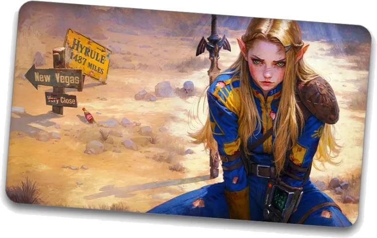 Kraken Wargames playmat - Fallout Zelda (obšívaný)