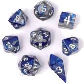 RPG Dice Set Paladin Steel (8)