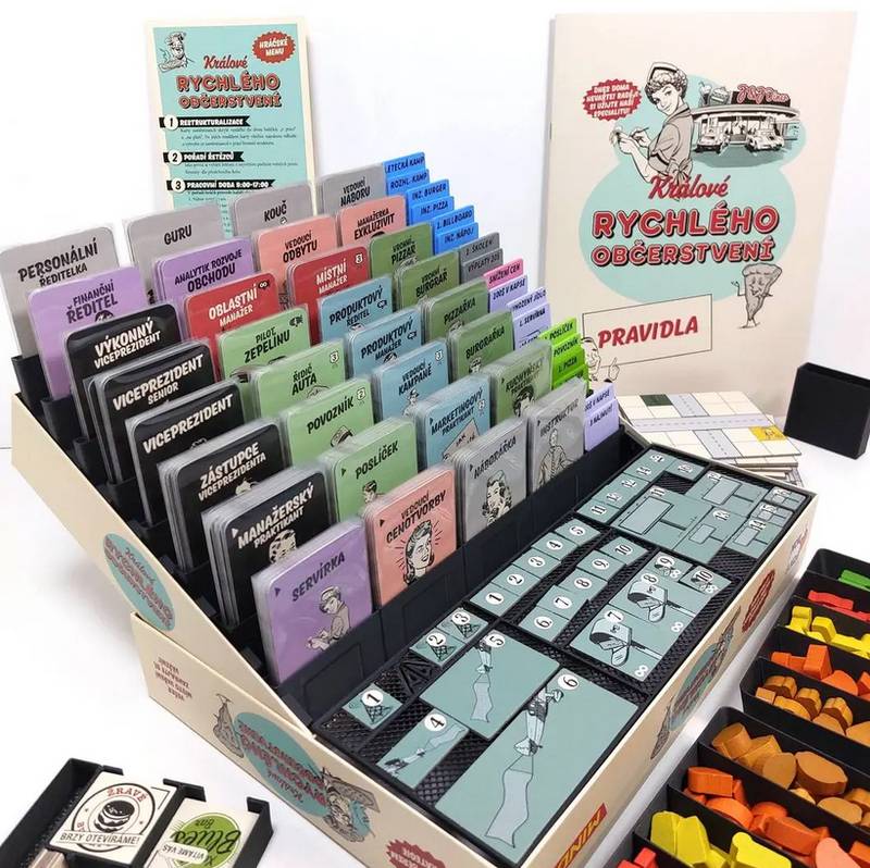 Custom 3D insert Králové rychlého občerstvení / Food Chain Magnate