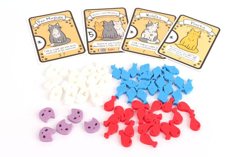 Kočičí klub - Sada žetonů Cat Lady - žetony