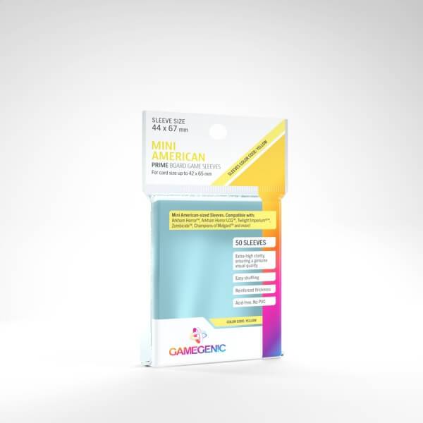 Obaly na karty Gamegenic - Prime Mini American - Yellow - 44 x 67 mm 50 ks