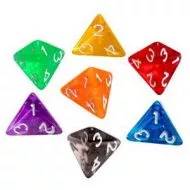 Čtyřstěnná kostka (K4) - průsvitná