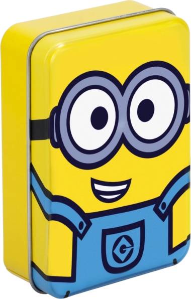 Hrací žolíkové karty v plechové krabičce Mimoni