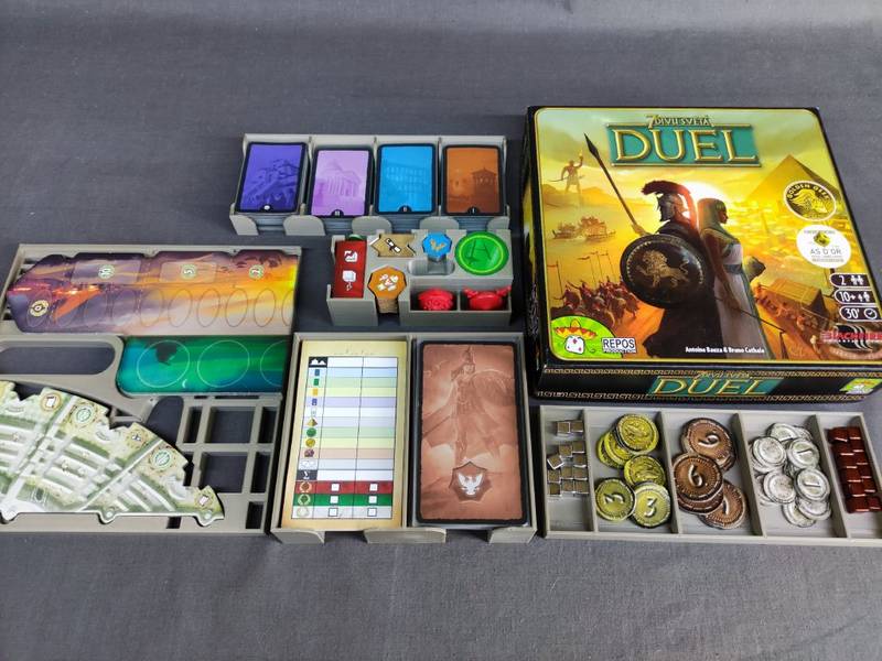 7 divů světa Duel + Pantheon + Agora - Insert (0001) NENÍ HRA! Insert: 7 Wonders Duel + Pantheon + Agora
