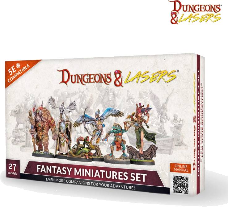 Dungeons & Lasers: Fantasy Miniatures Set