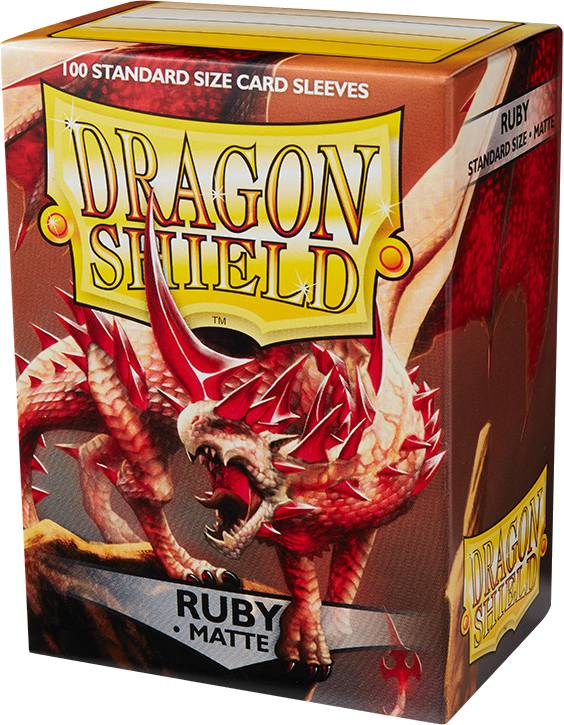 Blackfire Ochranné obaly na karty Dragon Shield - Standard Sleeves Matte Ruby (100 ks)