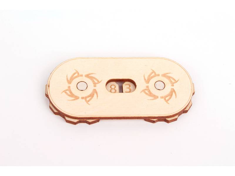 Počítadlo bodů - dvojciferné "slunce" Barva: Přírodní, Varianta: Varianta 2 Herní počítadlo | Point Counter