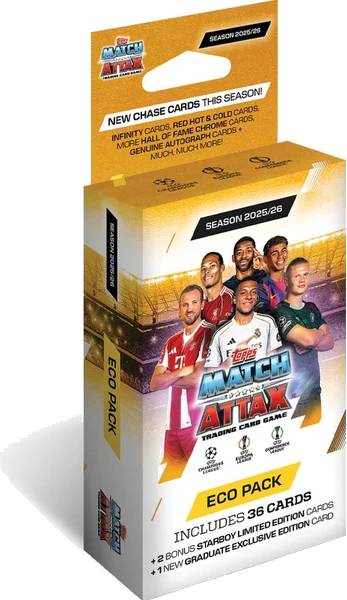 Fotbalové karty Topps UCC Match Attax 2025/26 Eco Pack