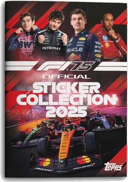 Samolepky Topps F1 2025 Special Anniversary Edition - Sběratelské Album + Samolepky