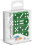 Dice Set Solid Green - D6 16mm (12x)
