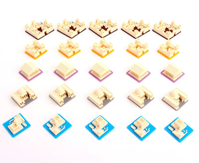 Cyclades - 3D Budovy Velikost: Malá Žetony