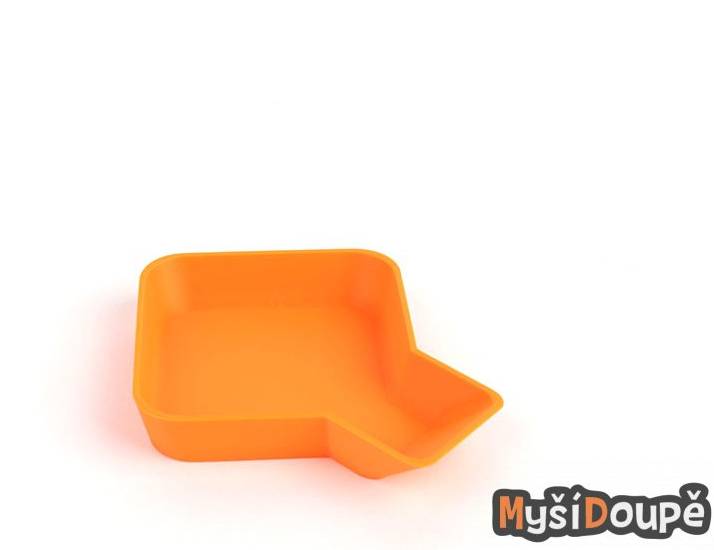 Univerzální miska na žetony se zobáčkem - oranžová