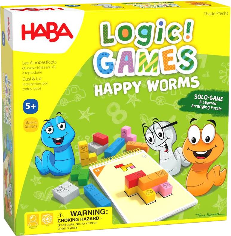 Logic! Games Happy Worms - Logická hra pro děti od 5 let