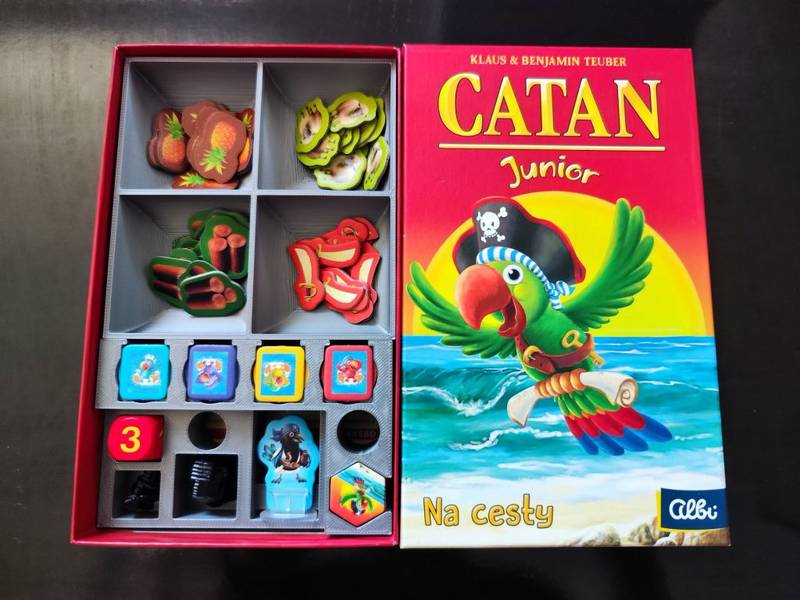 Catan Junior na cesty - Insert (černý, 0041) NENÍ HRA!