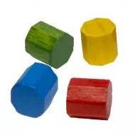 Sada dřevěných osmiúhelníkových žetonů (40 ks)