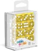 Dice Set Marble Yellow - D6 16mm (12x)