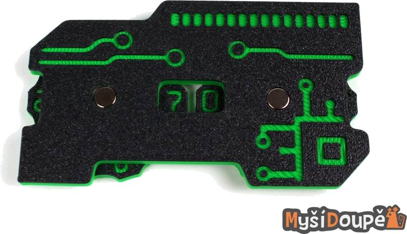 Počítadlo bodů - dvojciferné "scifi" Barva: Zelená